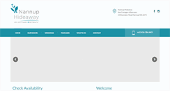 Desktop Screenshot of nannuphideaway.com.au