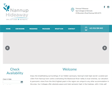 Tablet Screenshot of nannuphideaway.com.au